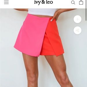 Colorblock Skort